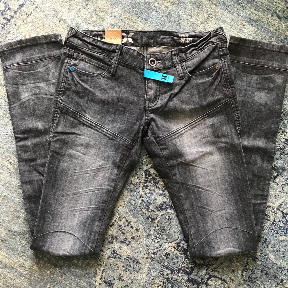 Grey Hurley Skinny Jeans